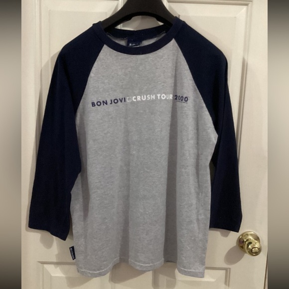 Vintage Jon Bon Jovi 2000 Crush Concert Tour 3/4 Sleeve XL Shirt - Picture 3 of 9